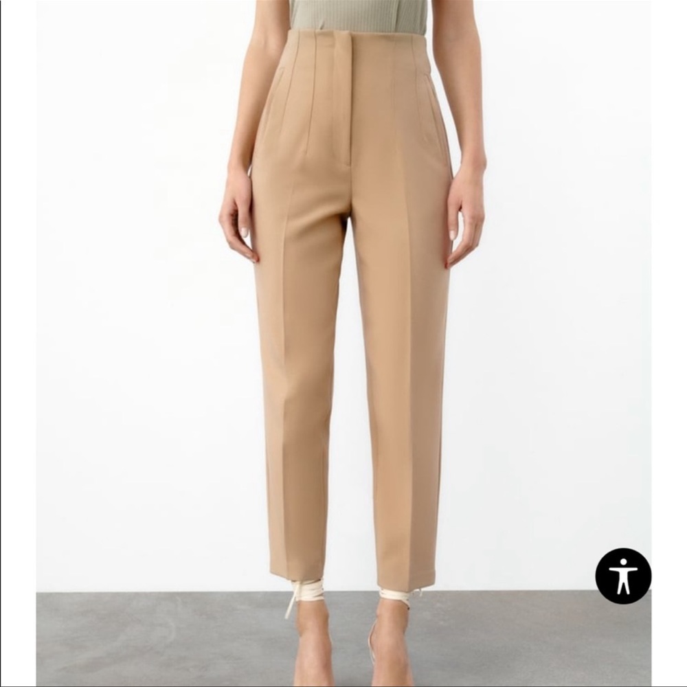 Zara tan trouser pant